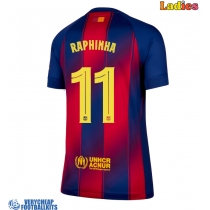 Barcelona Raphinha Belloli #11 Replica Home Shirt Ladies 2025-26 Short Sleeve